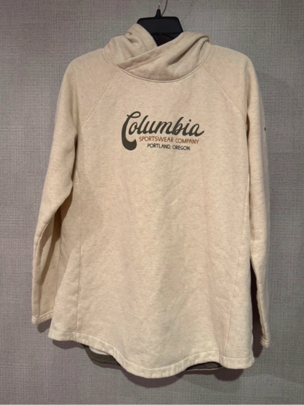 Columbia Cream Cowl Hood Women's Sweater